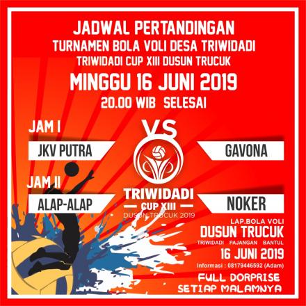 Triwidadi Cup XIII sudah dimulai