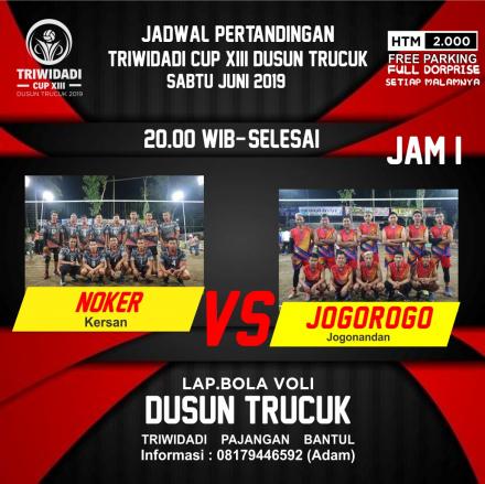 Laga Triwidadi Cup XIII sabtu 22 juni 2019 