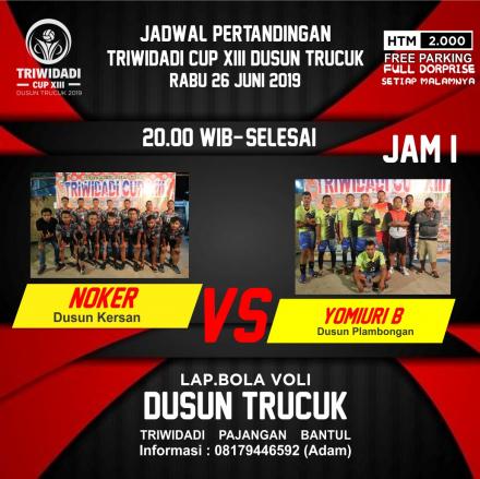 Update jadwal Triwidadi Cup hari ke 11