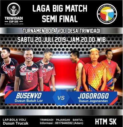 Laga semi final Triwidadi Cup XIII 