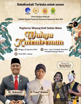 Pagelaran Wayang Kulit Ki Yusuf Anshor dalam Rangkaian HUT Triwidadi ke 78