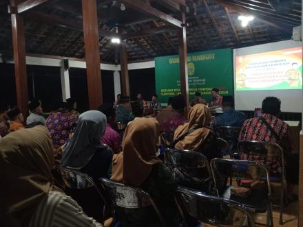 Sosialisasi Pengisian Pamong Kalurahan Triwidadi tingkat Kalurahan