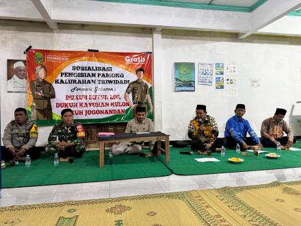 Sosialisasi Pengisian Pamong Kalurahan Triwidadi di Padukuhan Jogonandan