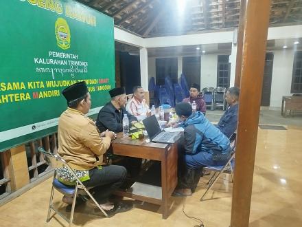 Rapat Koordinasi Panitia Pengisian Lowongan Pamong Kalurahan Triwidadi