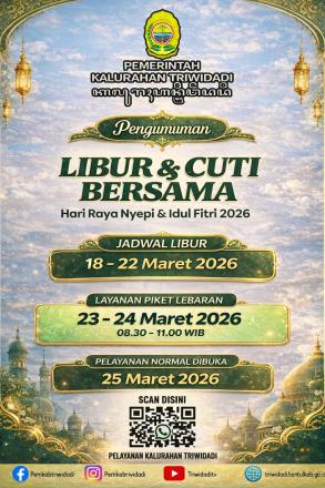 Pemkal Triwidadi Umumkan Jadwal Libur dan Cuti Bersama Nyepi & Idul Fitri 2026