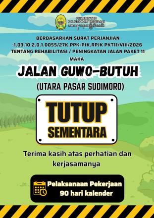 informasi penutupan jalan